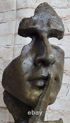 Art Deco / Art Nouveau Bronze Sculpture Statue by Dali The Silence Cast