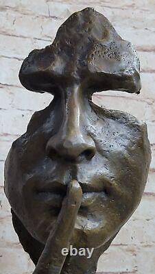 Art Deco / Art Nouveau Bronze Sculpture Statue by Dali The Silence Cast