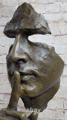 Art Deco / Art Nouveau Bronze Sculpture Statue by Dali The Silence Cast