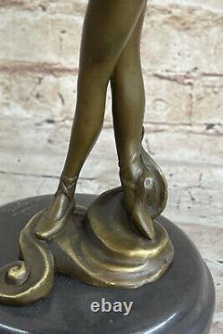 Art Deco Bronze Ballerina Ballet Statue Abstract Mid-Century Sculpture