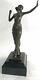 Art Deco Bronze Ballet Dancer Statue Abstract Mid-century Decor