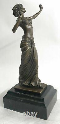 Art Deco Bronze Ballet Dancer Statue Abstract Mid-Century Decor