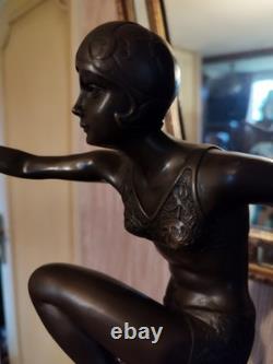 Art Deco Bronze Dancer in the Style of Ferdinand Preiss (1882-1943)
