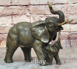 Art Deco Bronze Elephant Sculpture Animal Figure Decorative Gift Art