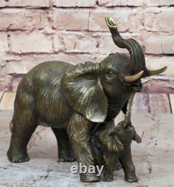 Art Deco Bronze Elephant Sculpture Animal Figure Decorative Gift Art