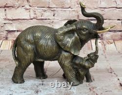 Art Deco Bronze Elephant Sculpture Animal Figure Decorative Gift Art