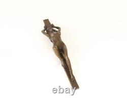 Art Deco Bronze Erotic Sculpture of a Naked Woman After J. Patoua