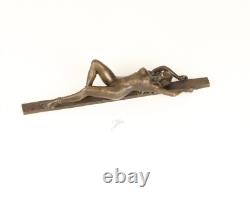 Art Deco Bronze Erotic Sculpture of a Naked Woman After J. Patoua Art Deco Bronze Erotic Sculpture of a Naked Woman After J. Patoua