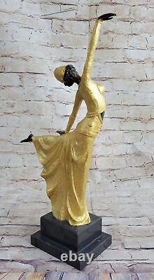 Art Deco Bronze Graceful Ballerina Ballet Statue Sculpture Chiparus No.