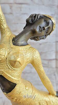 Art Deco Bronze Graceful Ballerina Ballet Statue Sculpture Chiparus No.