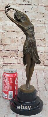 Art Deco Bronze Nude Dancer Sculpture from Vienna for Sale