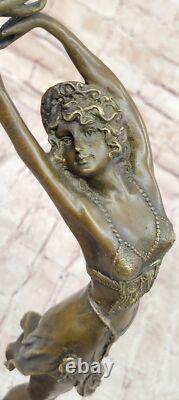 Art Deco Bronze Nude Dancer Sculpture from Vienna for Sale