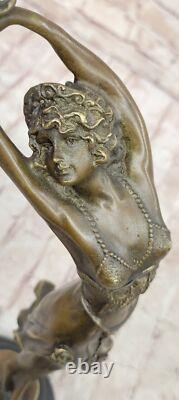 Art Deco Bronze Nude Dancer Sculpture from Vienna for Sale
