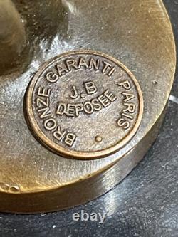 Art Deco Bronze Sculpture Ballerina Dancer Signed Milo Bronze Stamp