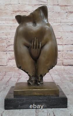 Art Deco Bronze Sculpture Limited Edition Nude Woman Erotic Torso and Hand
