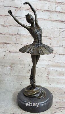 Art Deco Bronze Sculpture of Gypsy Dancer Chiparus 13 Sexy Ballerina Girl