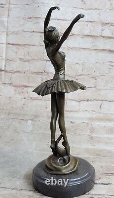 Art Deco Bronze Sculpture of Gypsy Dancer Chiparus 13 Sexy Ballerina Girl