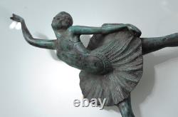 Art Deco Bronze Sculpture of a Ballet Dancer Signed Balleste