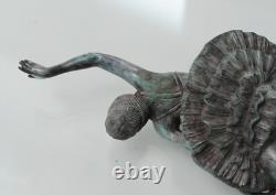 Art Deco Bronze Sculpture of a Ballet Dancer Signed Balleste