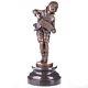 Art Deco Bronze Sculpture Of A Boy With An Accordion By Lazzarone After Dh Chiparus