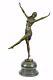 Art Deco Chiparus Bronze Exotic Dancer Bust New Marble Statue