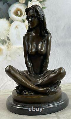 Art Deco Collection Nude Female Woman Body Bronze Statue Nr