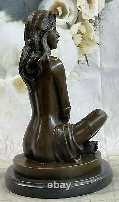 Art Deco Collection Nude Female Woman Body Bronze Statue Nr