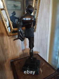 Art Deco Dancer in Bronze Oriental Charm after Chiparus (1886-1947)