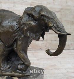 Art Deco Elephant Fauna by Milo Bronze Cast Sculpture Statue Figurine