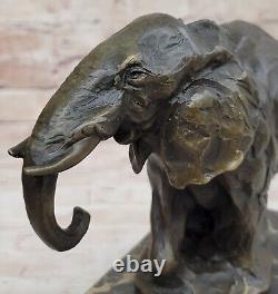 Art Deco Elephant Fauna by Milo Bronze Cast Sculpture Statue Figurine