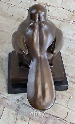Art Deco Fernando Botero Pigeon Bird Singapore Bronze Sculpture Cast Figurine
