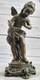 Art Deco Modern Bronze Fairy Maiden Sculpture Home Decor 9 Inches Tall