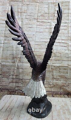 Art Deco Moigniez XL Flying Eagle Classic Bronze Sculpture Sale