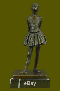 Art Deco New Ballerina Prima Bronze Dancer Sculpture Figurine By Degas