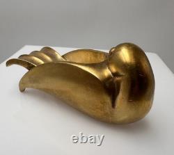 Art Deco Period Zoomorphic Bronze Ashtray Sculpture