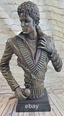 Art Deco Sculpture Michael Jackson Bronze Statue Figure Sculpture