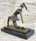 Art Deco Sculpture Nouveau Dancing Bronze Statue Large Figurine