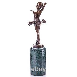 Art Deco bronze figure ballerina after F. Preiss