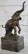 Art Faune Elephant By Milo Bronze Casting Sculpture Statue Figurine