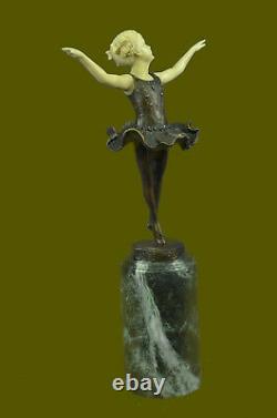 Art Font Bronze Gravity Ballerina Ballet Statue Sculpture Deco Artwork Sale