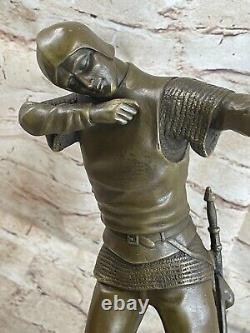 Art Modern Indian Bronze Statue Abstract Archer Fonte Warrior Noud Sculpture