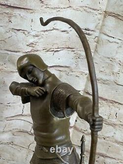 Art Modern Indian Bronze Statue Abstract Archer Fonte Warrior Noud Sculpture