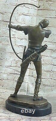 Art Modern Indian Bronze Statue Abstract Archer Fonte Warrior Sculpture