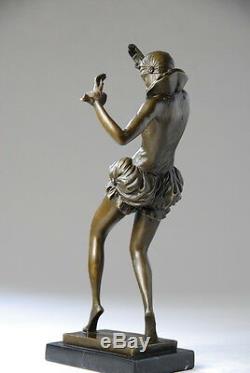 Art Nouveau, Beautiful Sculpture Signed Nick- Bronze, Beautiful Details, Free Shipping