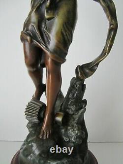 Art Nouveau Statuette/reward Henryk Kossowski/jean Garnier/not Bronze