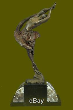 Art Nouveau Style Delor Nude Woman Sold Out Statue Bronze Figurine Sculpture