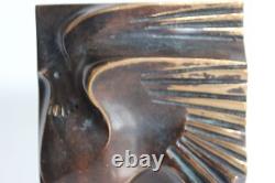 BRONZE Sculpture Bird signed by José CARRILERO Numbered 30/40 art Anasse Picasso