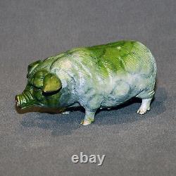 Beautiful bronze art pig figurine sculpture statue limited edition signed number