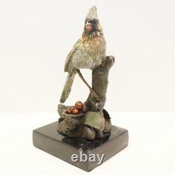 Bird Animalier Statue Sculpture in Solid Bronze Art Deco Style Art Nouveau Style