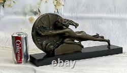 Birthday S Bronze Gift Sculpture Art Deco Chair Female By Gennarelli Nu